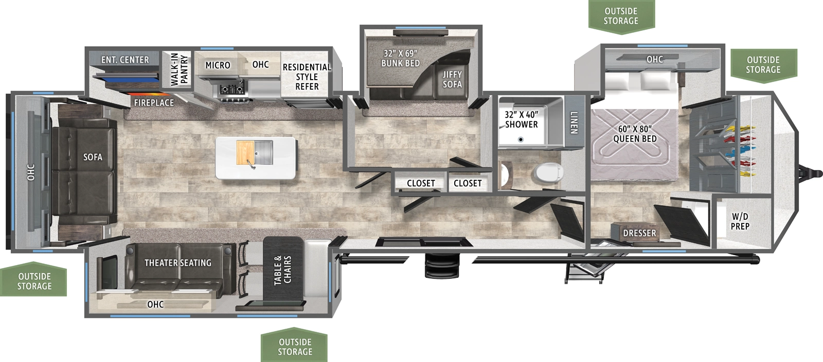 Puma Vista 38RLB Floorplan